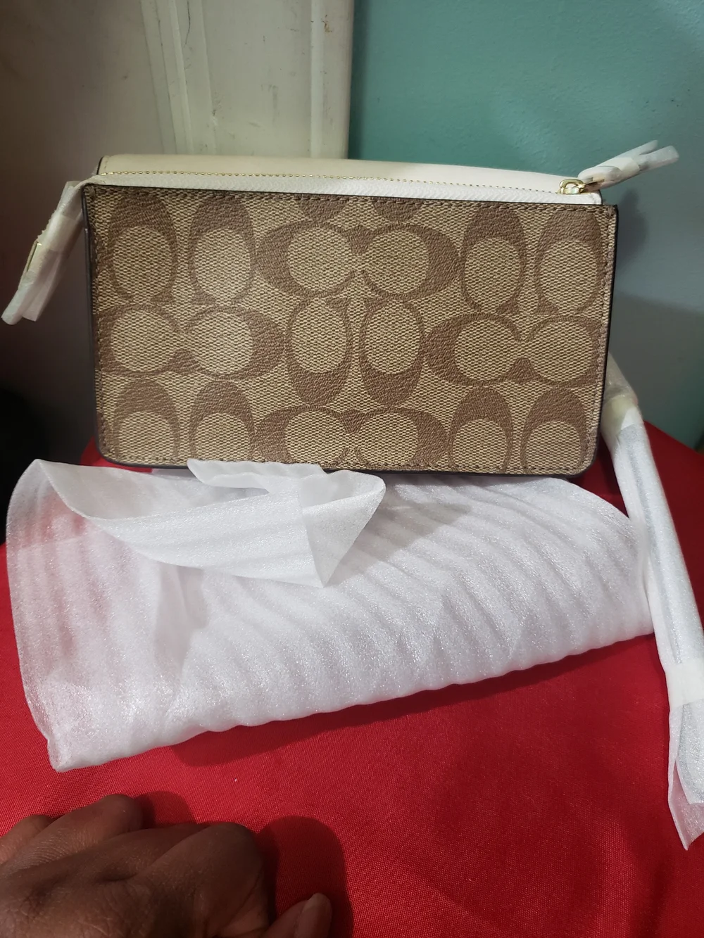 Coach crossbody white
